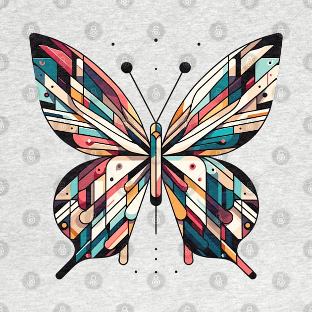 Kaleidoscope Whispers - Geometric Butterfly by The Tee Bizarre